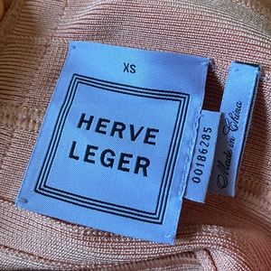 blush Herve Leger bandage bodycon dress authentic & excellent cond. Martina xs